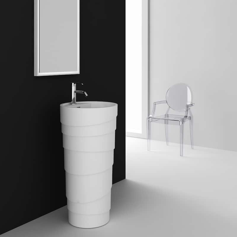 Fine Fixtures Rockview White Pedestal Sink