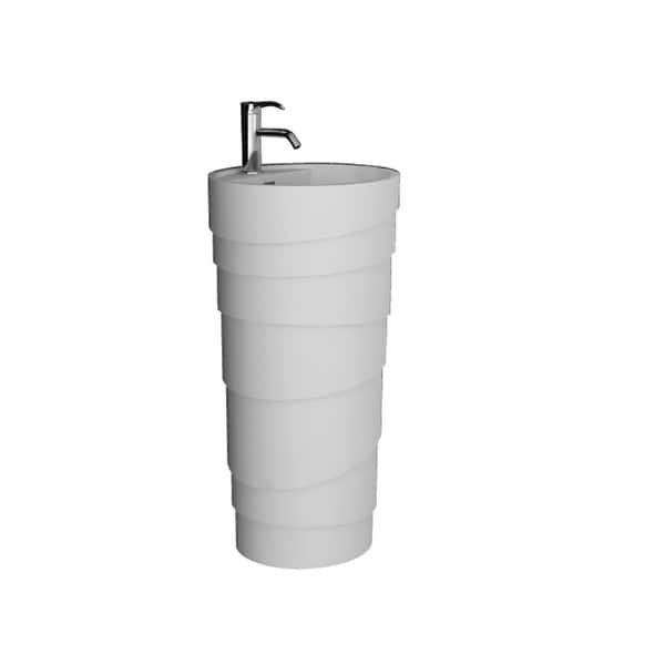 Fine Fixtures Rockview White Pedestal Sink