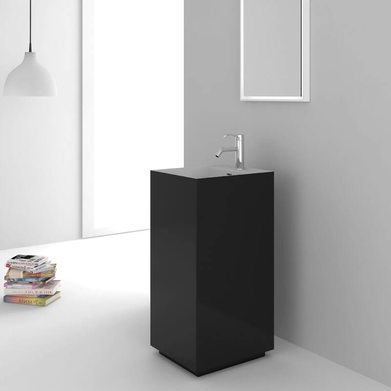Fine Fixtures Springhill Black Pedestal Sink