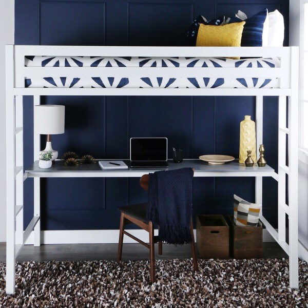 overstock loft bed with desk