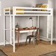 Taylor & Olive Browning White Metal Twin Size Loft Bed - Thumbnail 1