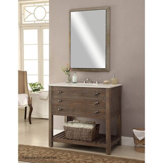 Somette Russet 1-Drawer Undermount Sink Vanity