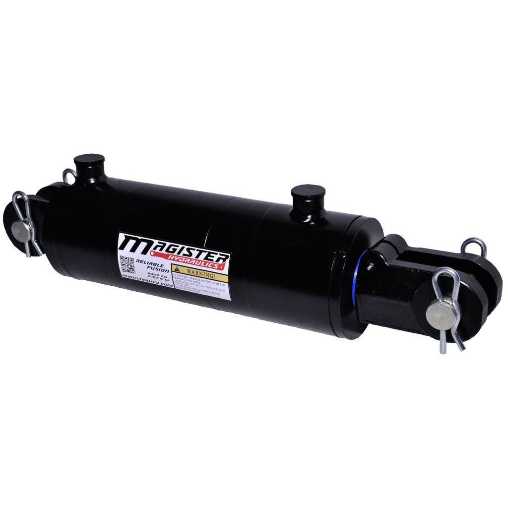 Welded Double Acting Hydraulic Cylinder Clevis 3-inch Bore 6-inch Stroke
