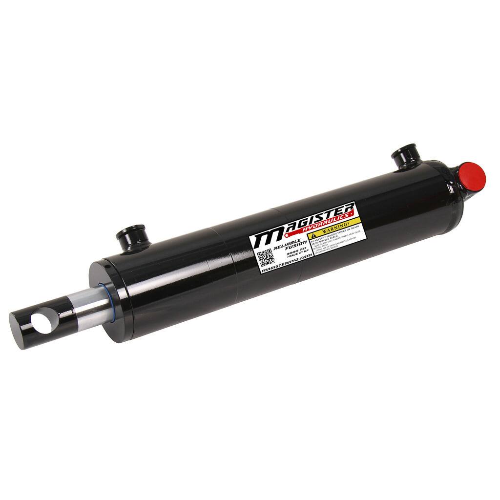 Welded Double Acting Hydraulic Cylinder Pin Eye 2.5-inch Bore 16-inch Stroke