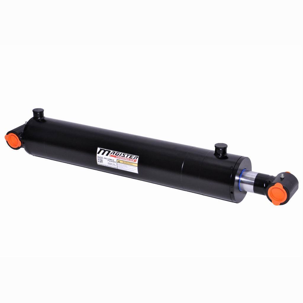 Welded Double Acting Hydraulic Cylinder Cross Tube 3.5-inch Bore 24-inch Stroke