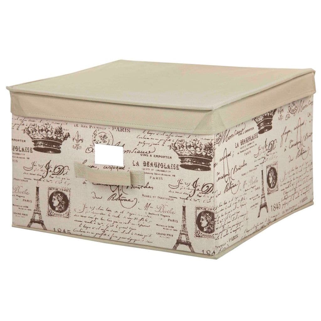The Paris Collection By Home Basics Large Storage Box
