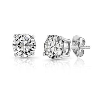 14k Cubic Zirconia Earrings For Less Pori 14k White Gold Cubic Zirconia Stud Earrings More Options Available