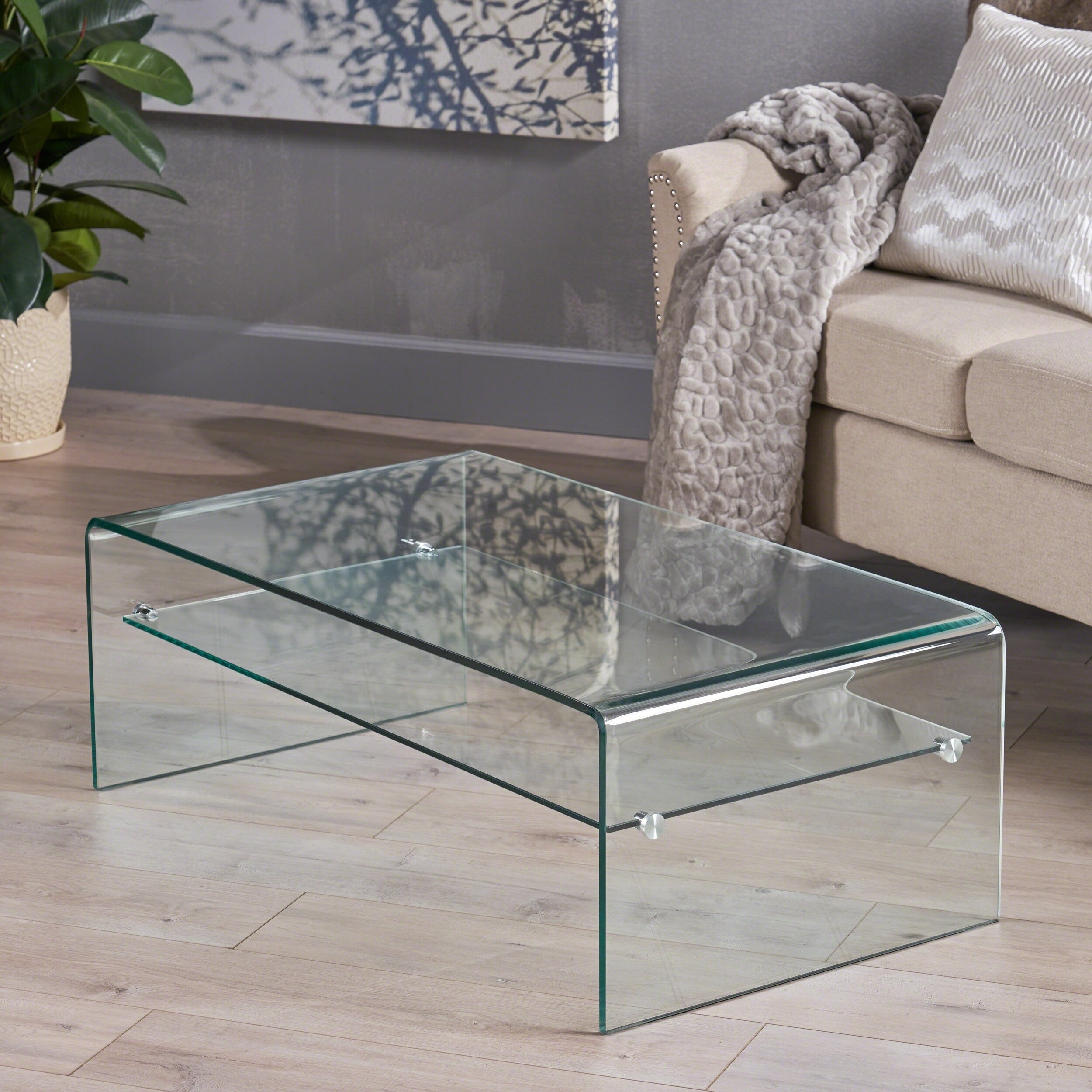 Modern Rectangular Glass Top Coffee Table At Betty Love Blog