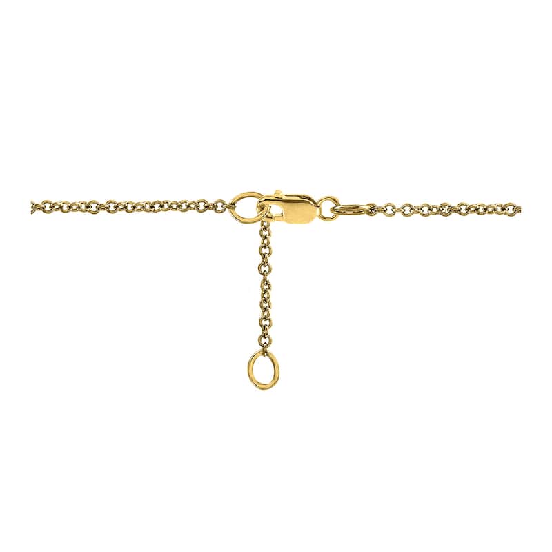 Annello by Kobelli 14k Yellow and White 2-tone Gold Heart Shape Moissanite (GH) Solitaire Pendant