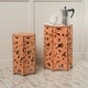 preview thumbnail 5 of 13, Parrish Iron Accent Tables (Set of 2) by Christopher Knight Home Antique Orange