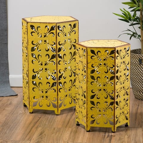 Parrish Iron Accent Tables (Set of 2) by Christopher Knight Home
