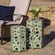 Parrish Outdoor Antique Side Table by Christopher Knight Home (Set of 2) - Thumbnail 1