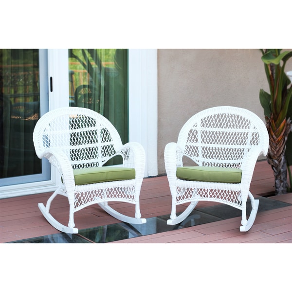 White wicker discount rockers for sale