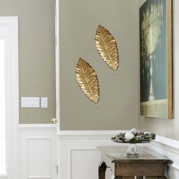 Stratton Home Decor  Elegant  Leaf Wall  Decor  Free 