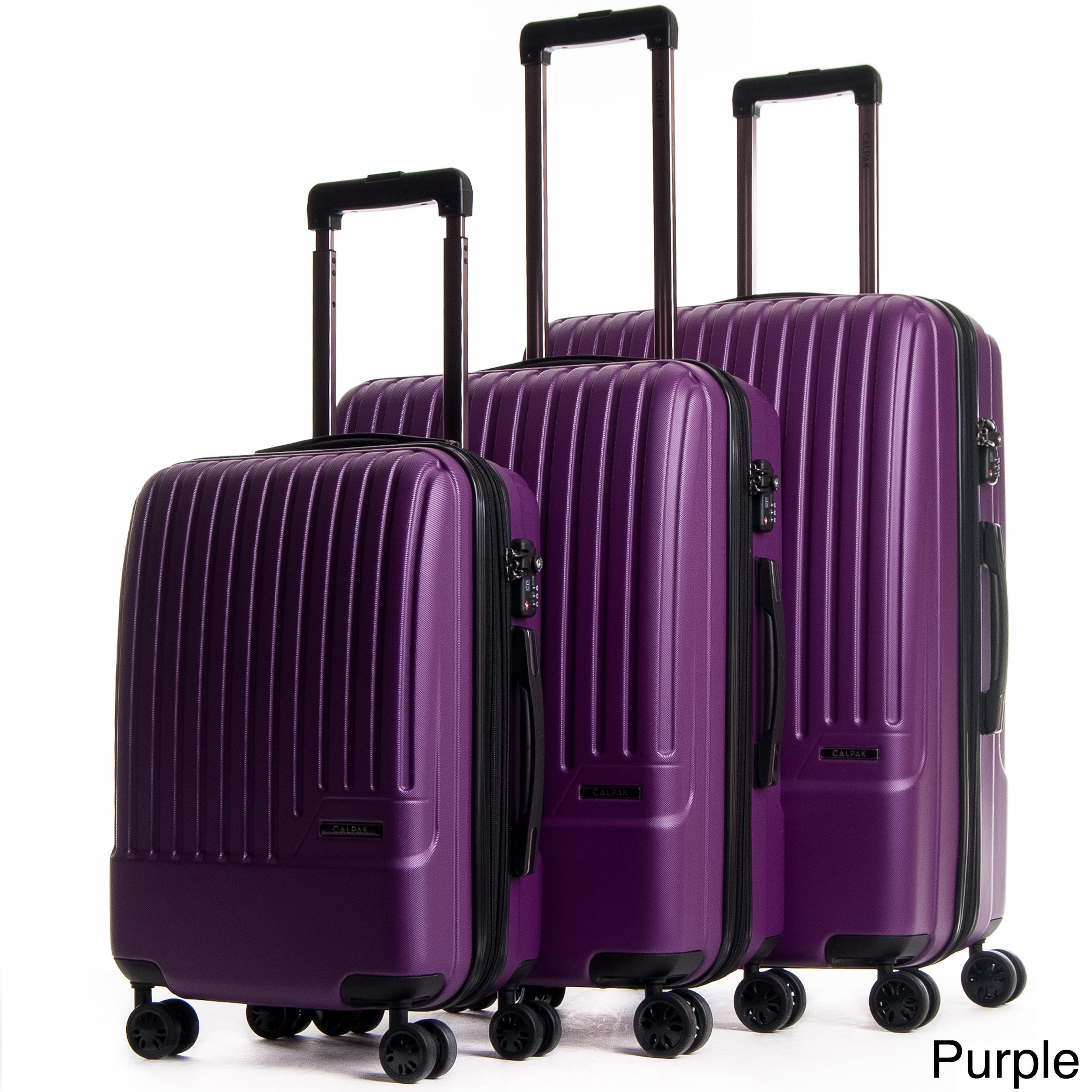 calpak purple luggage