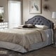 preview thumbnail 1 of 8, Copper Grove Daisy Modern Button Tufted Headboard Full