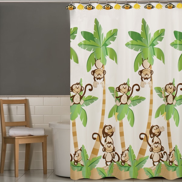 monkey shower curtain