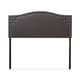 preview thumbnail 2 of 2, Copper Grove Daisy Modern Dark Grey Upholstered Headboard