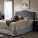 preview thumbnail 1 of 2, Copper Grove Daisy Modern Dark Grey Upholstered Headboard Queen