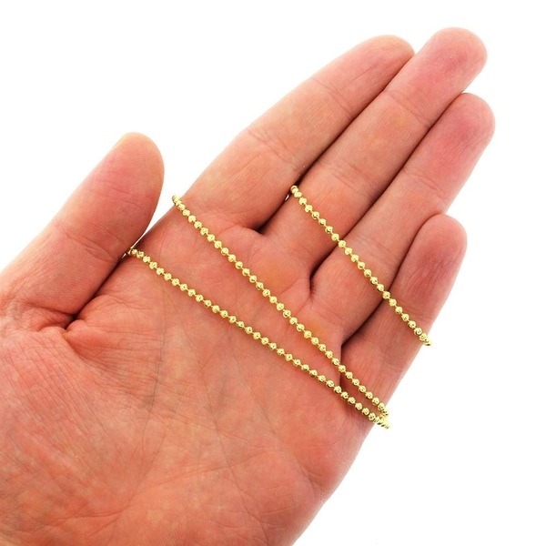 2mm Ball Premium Italian Quality 925 Sterling Silver 16/"-30/" Chain Necklace