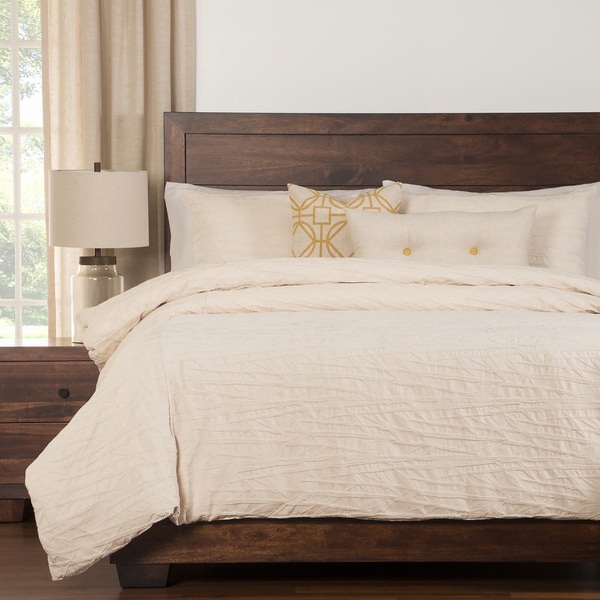 Siscovers Bamboo Pattern Matelasse 6piece Cotton Duvet Cover Set with