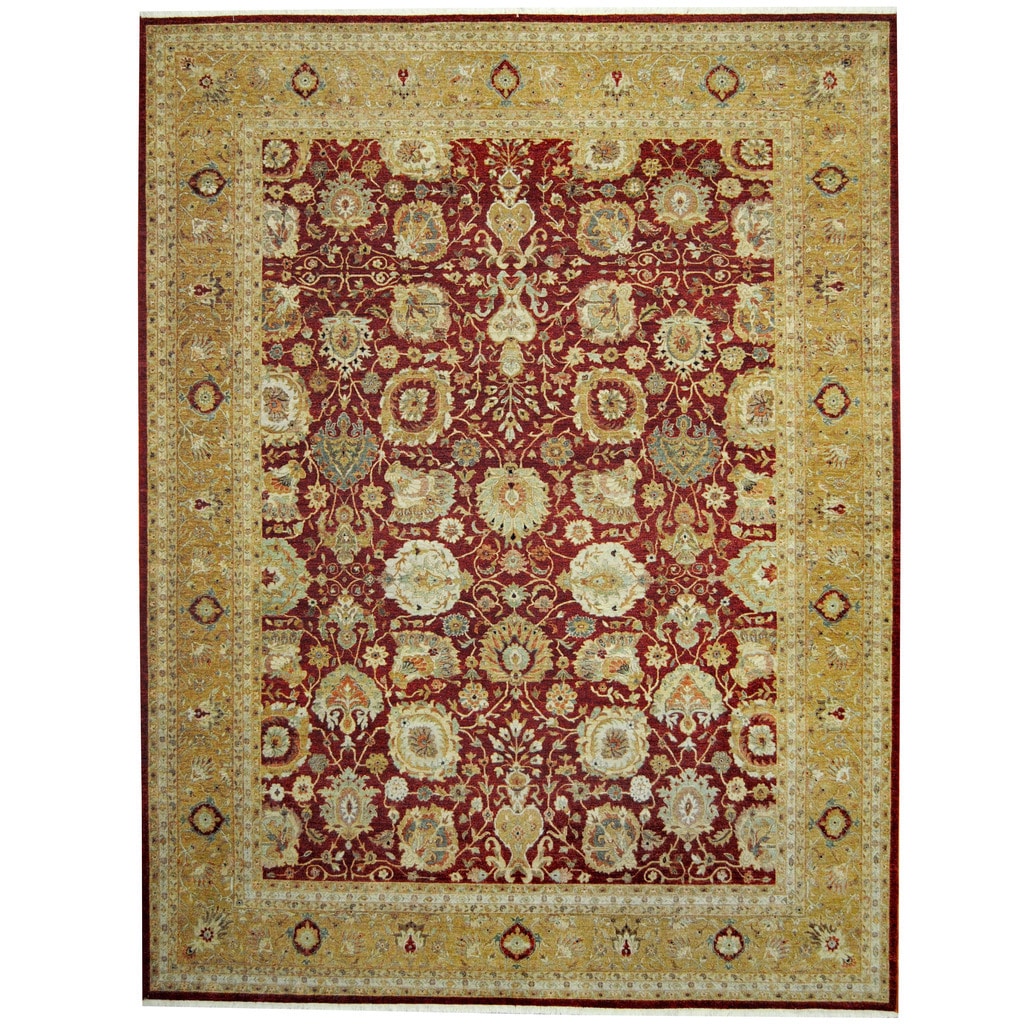 HERAT ORIENTAL Handmade One of a Kind Mahal Wool Rug Rug 9 x 11