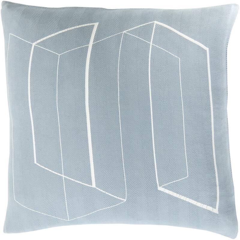 Artistic Weavers Decorative Aloha 20-inch Feather Down or Polyester Filled Pillow - Down - Pearl Blue