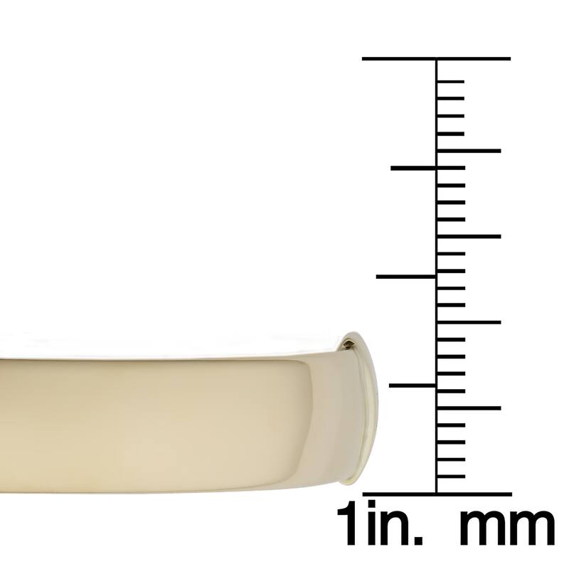Fremada 14k Yellow Gold 8-mm High Polish Hinged Bangle
