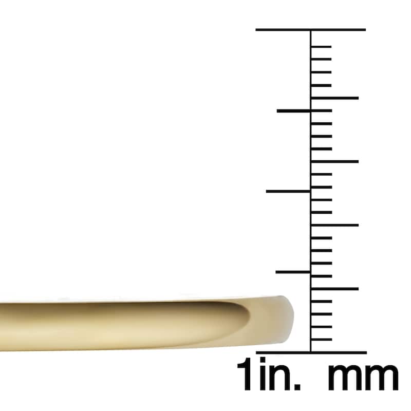Fremada 14k Yellow Gold 4-mm High Polish Hinged Bangle