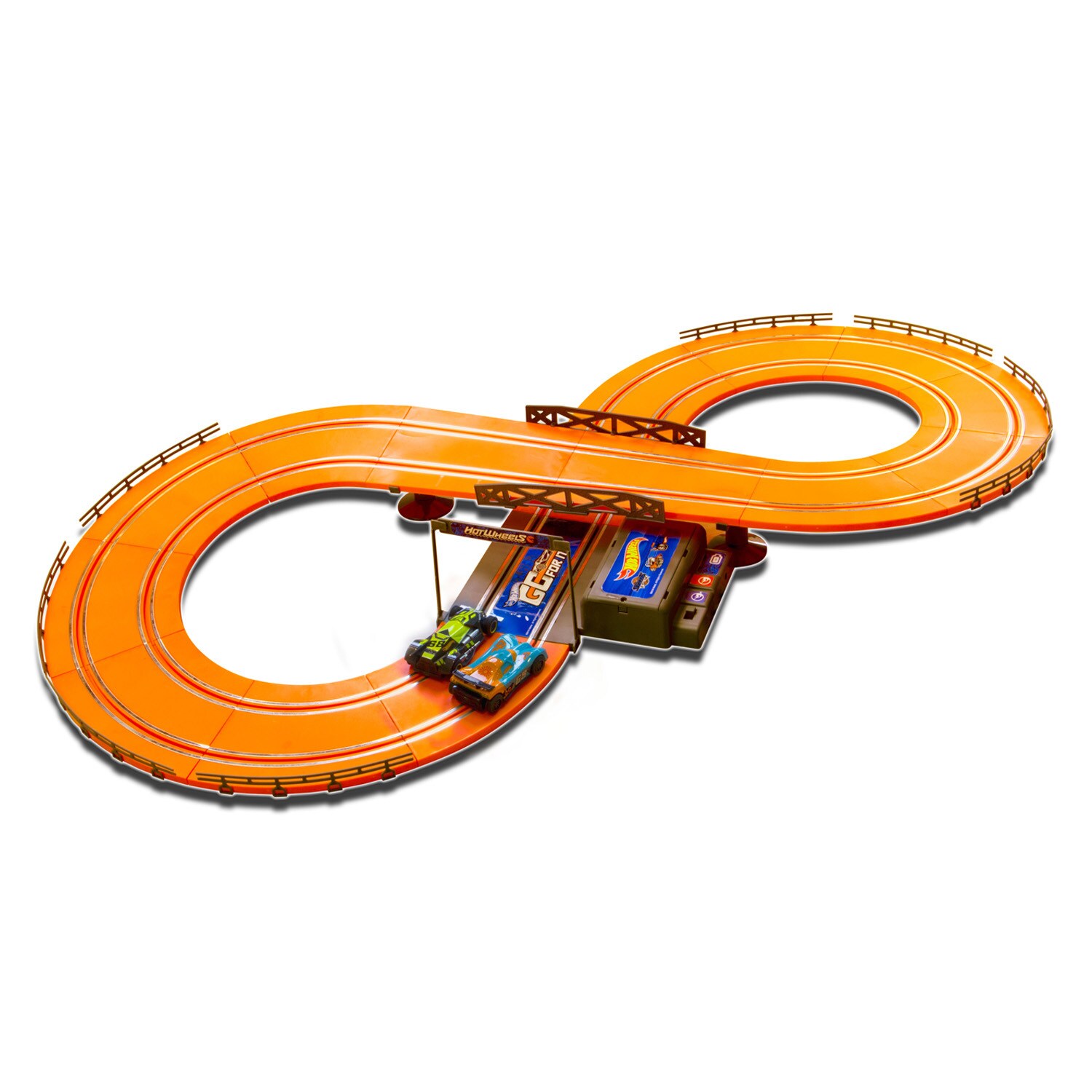 Hot Wheels Batter Operated 9.3foot Slot Track Orange Orange 9.3