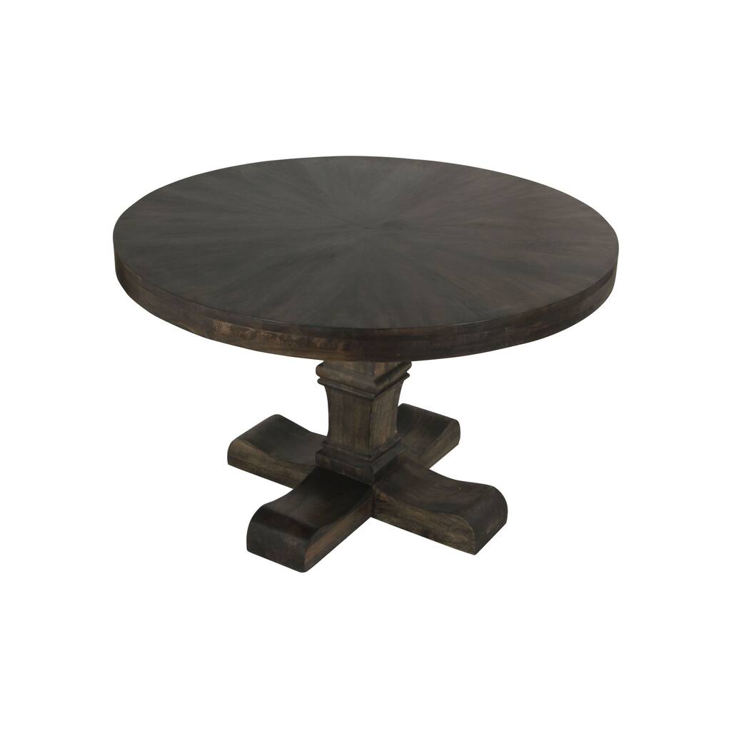 Aurelle Home Salvaged Small Round Dining Table - Antique White