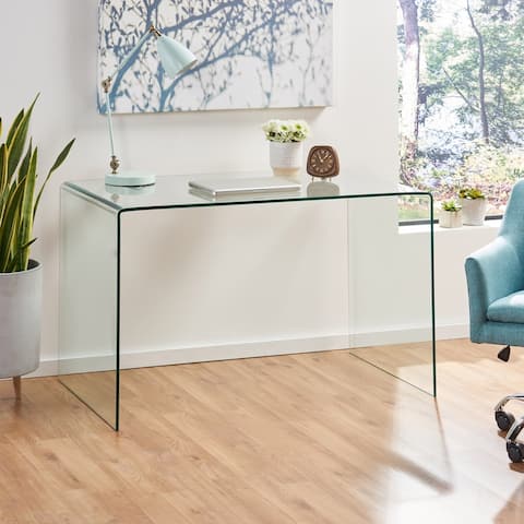 Ramona Modern Glass Computer Desk by Christopher Knight Home