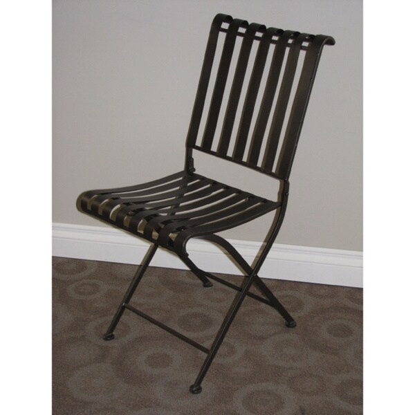 Rounded Metal Folding Chair (2 per box) - Overstock - 11320268