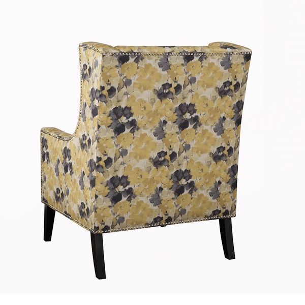 yellow print chair