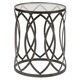Shop Madison Park Coen Metal Eyelet Accent Drum Table - On Sale - Free ...