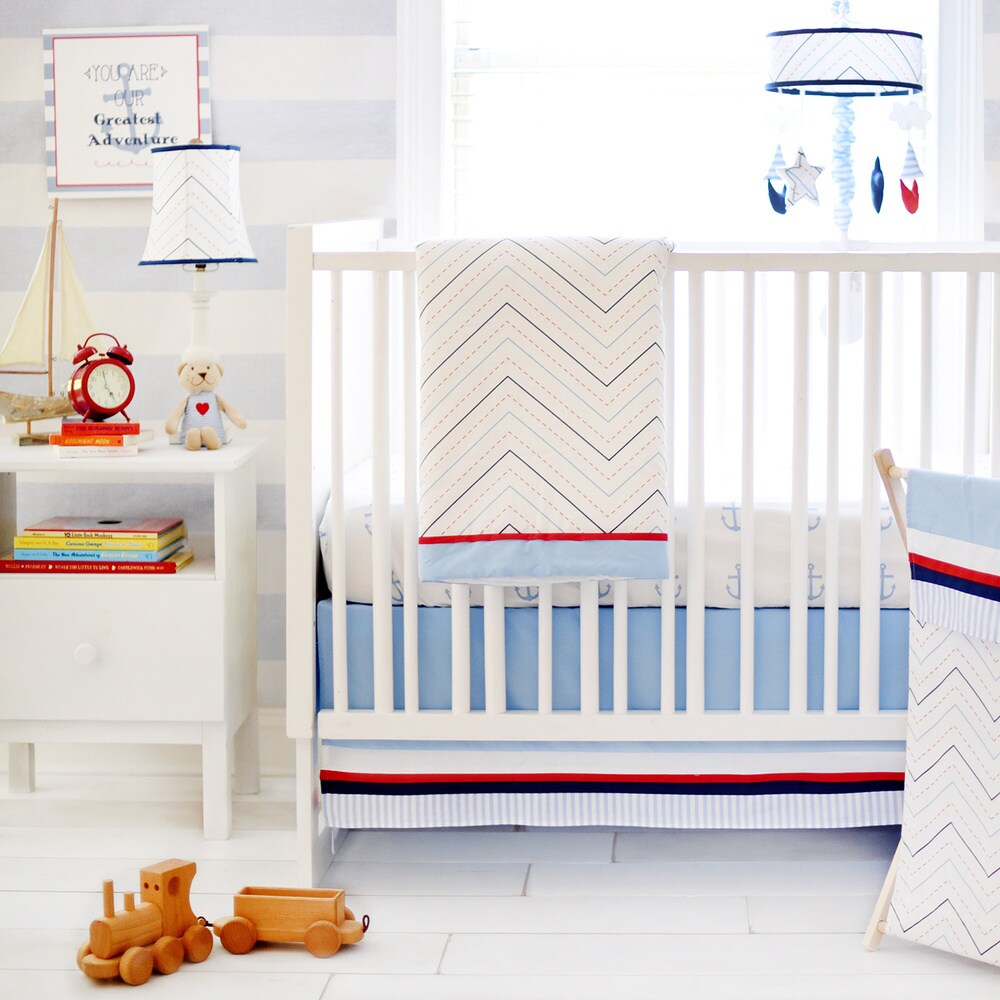 red crib bedding