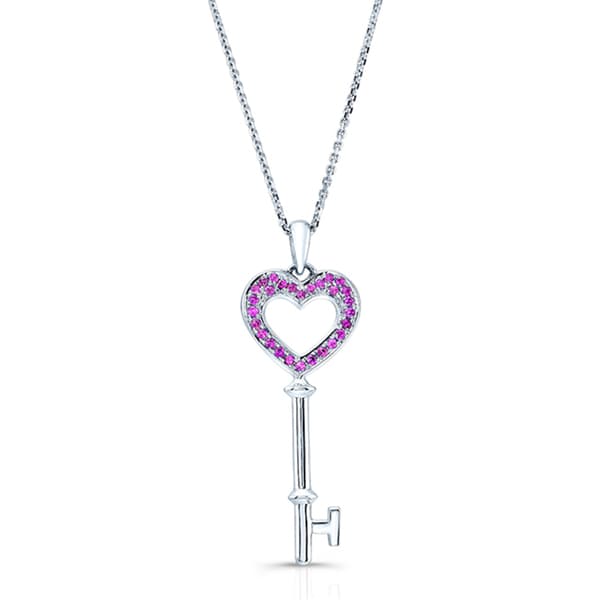 14K Yellow Gold Heart Lock and Key Pendant on an Adjustable 14K Yellow Gold Chain Necklace