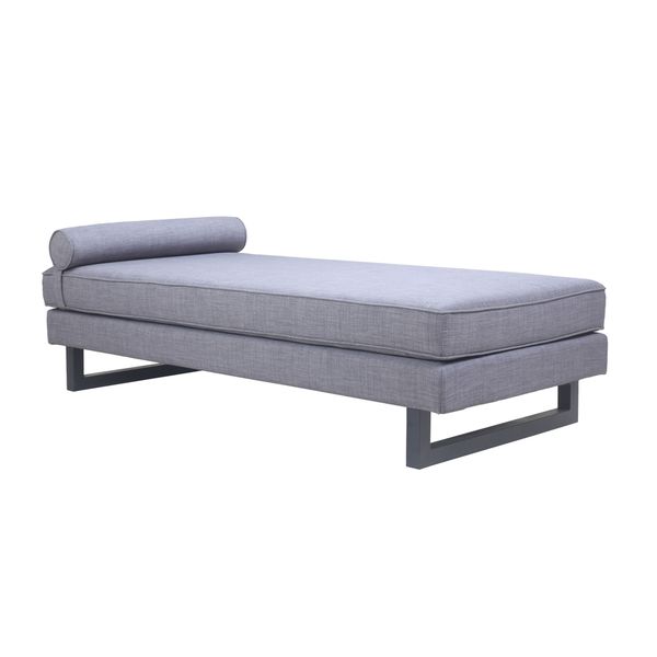 Aurelle Home Modern Grey Upholstered Daybed