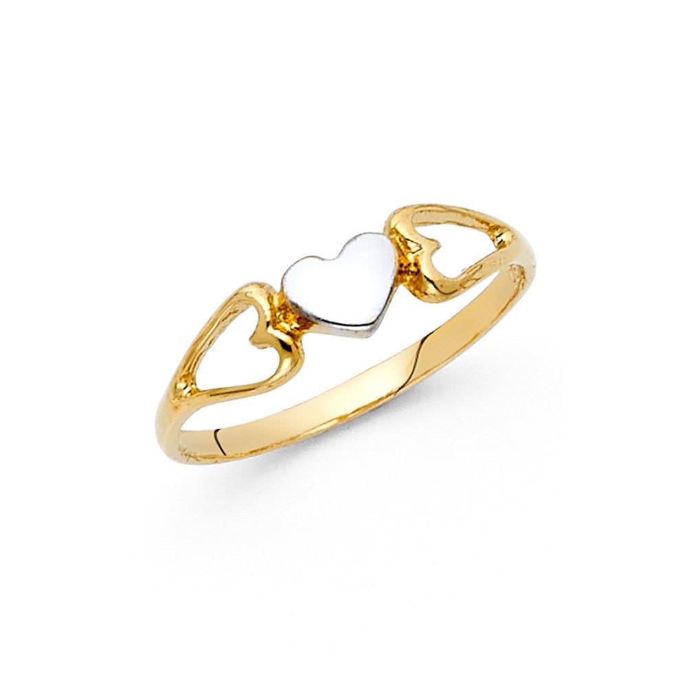 flat heart ring