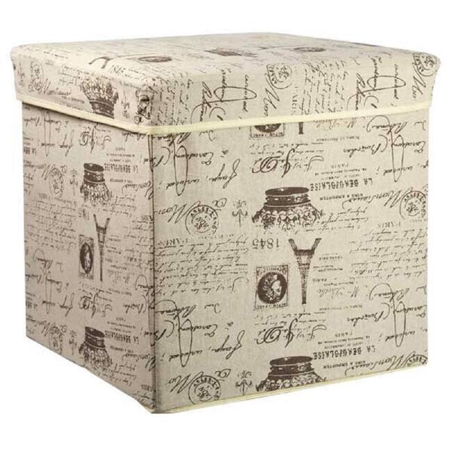The Paris Collection By Home Basics Storage Ottoman