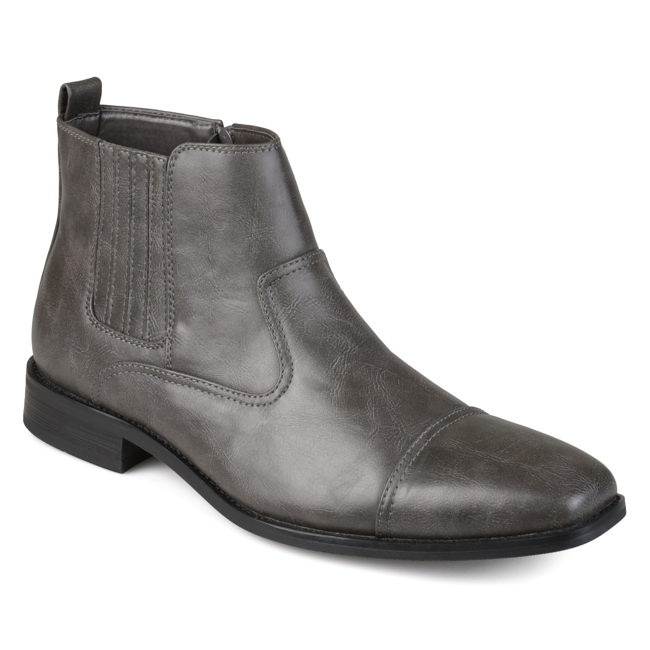 mens dress boots grey