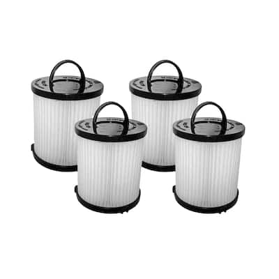 4 Eureka DCF21 Washable Filter Part # 67821 68931 EF91 - Black