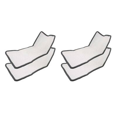 4 Eureka Enviro Floor Steamer Cloth Pads Part # 60978 60980 66996 - White
