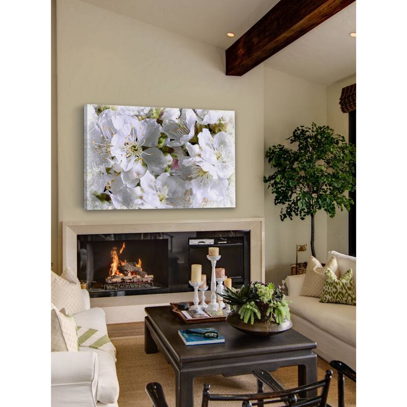 Marmont Hill - 'Apricot Blossoms' by Aryai Painting Print on Canvas - Multi-Color