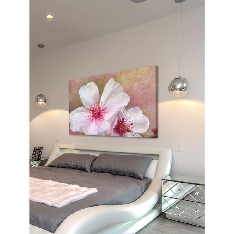 Marmont Hill - 'Cherry Blossoms' by Theo Painting Print on Canvas - Multi-Color