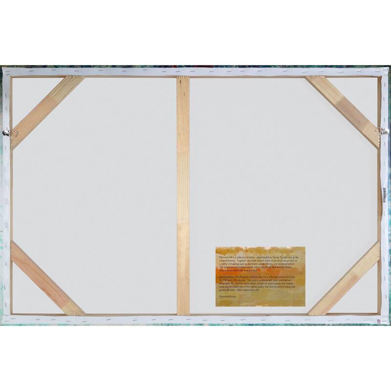 Marmont Hill - 'The Mountains Text' by Robert Dickinson Painting Print on Canvas - Multi-Color