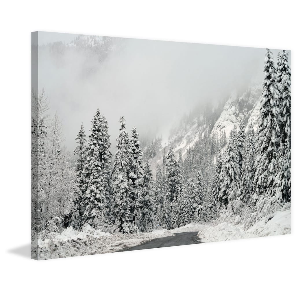 Marmont Hill - 'Winter Wonderland' by Robert Dickinson Painting Print on Canvas - Multi-Color