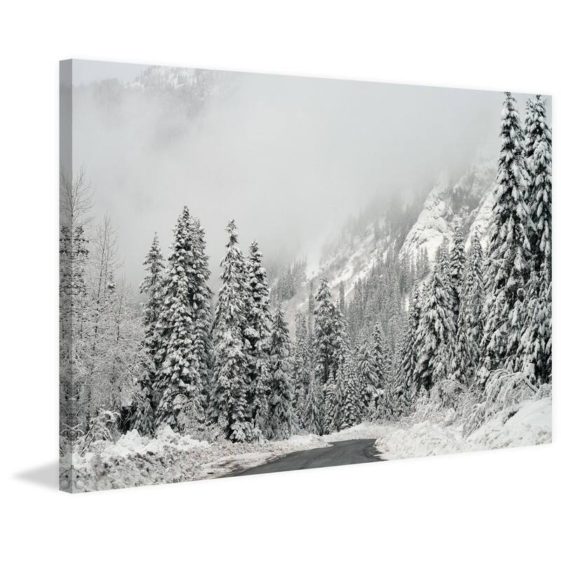 Marmont Hill - 'Winter Wonderland' by Robert Dickinson Painting Print on Canvas - Multi-Color