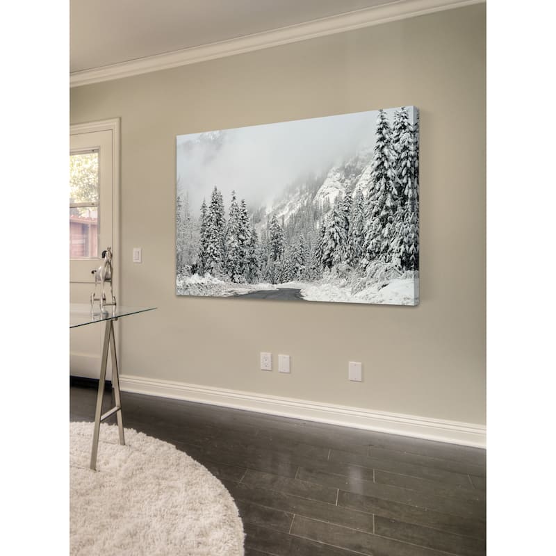 Marmont Hill - 'Winter Wonderland' by Robert Dickinson Painting Print on Canvas - Multi-Color