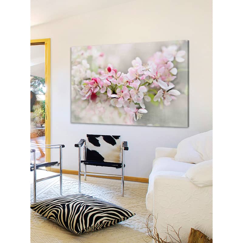 Marmont Hill - 'April Flowers' by Sylvia Cook Painting Print on Canvas - Multi-Color